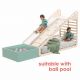 Toboggan + mur d'escalade pour lit Montessori Mamatoys - Naturel