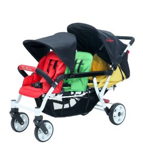 Poussette 3 places Lidoo H3E + Ergondrive