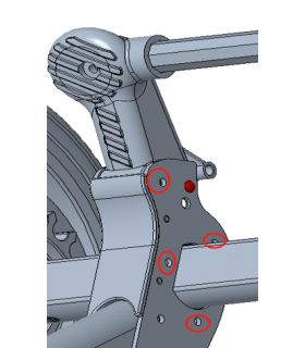 Vis verrouillage barre de frein Kit moteur