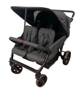 Poussette 4 places Lidoo Star Full Black