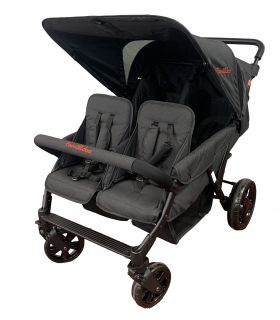 Poussette 4 places Lidoo Star Full Black