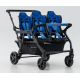 Poussette 4 places Assises Réversibles DSP4 Blue