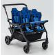 Poussette 4 places Assises Réversibles DSP4 Blue