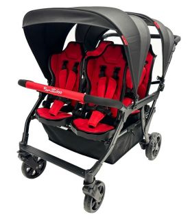 Poussette 4 places Assises Réversibles DSP4 Red