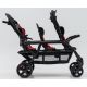 Poussette 6 places Assises Réversibles DSP6 Red