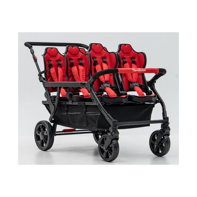 Poussette 6 places Assises Réversibles DSP6 Red