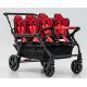 Poussette 6 places Assises Réversibles DSP6 Red