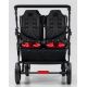 Poussette 6 places Assises Réversibles DSP6 Red