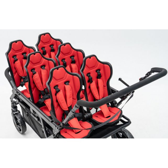 Poussette 6 places Assises Réversibles DSP6 Red