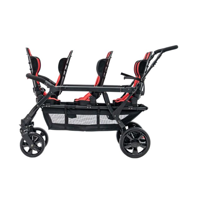 Poussette 6 places Assises Réversibles DSP6 Red