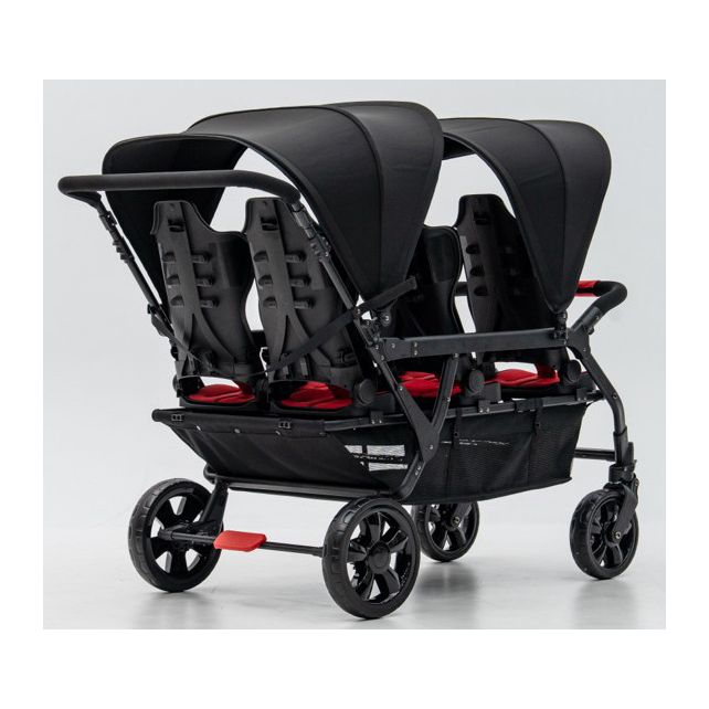 Poussette 6 places Assises Réversibles DSP6 Red
