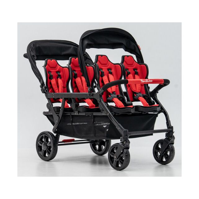 Poussette 6 places Assises Réversibles DSP6 Red