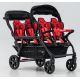 Poussette 6 places Assises Réversibles DSP6 Red