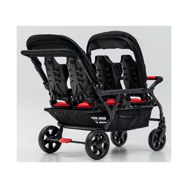 Poussette 6 places Assises Réversibles DSP6 Red