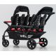 Poussette 6 places Assises Réversibles DSP6 Red