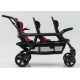Poussette 6 places Assises Réversibles DSP6 Red