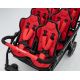 Poussette 6 places Assises Réversibles DSP6 Red
