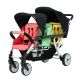 Poussette 3 places Lidoo H3E + Ergondrive