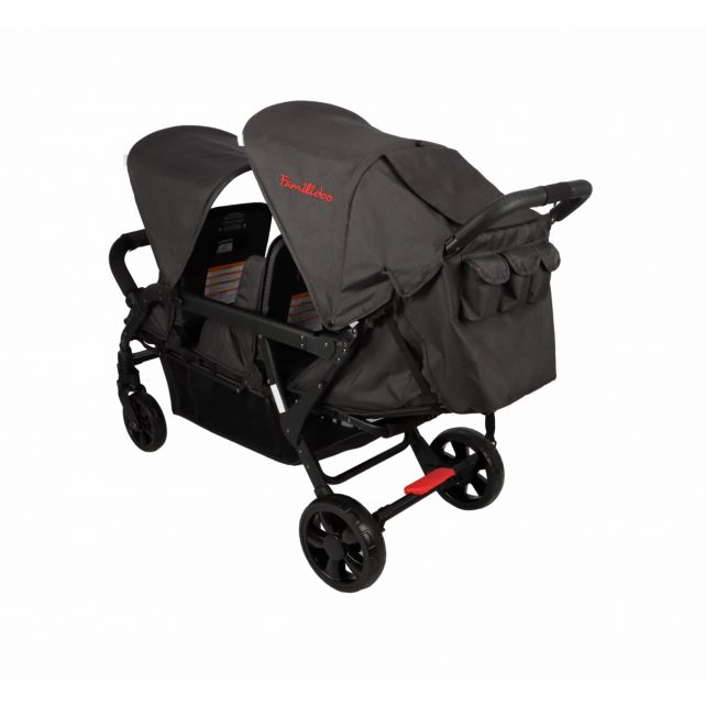 Poussette 3 places Lidoo H3E + Ergondrive Full Black