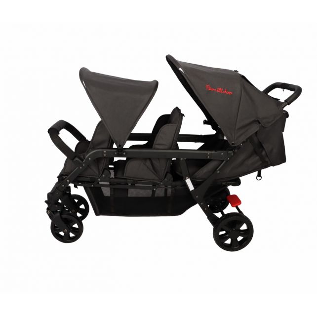 Poussette 3 places Lidoo H3E + Ergondrive Full Black
