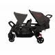 Poussette 3 places Lidoo H3E + Ergondrive Full Black