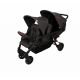Poussette 3 places Lidoo H3E + Ergondrive Full Black