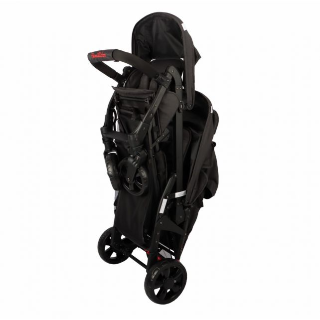 Poussette 3 places Lidoo H3E + Ergondrive Full Black