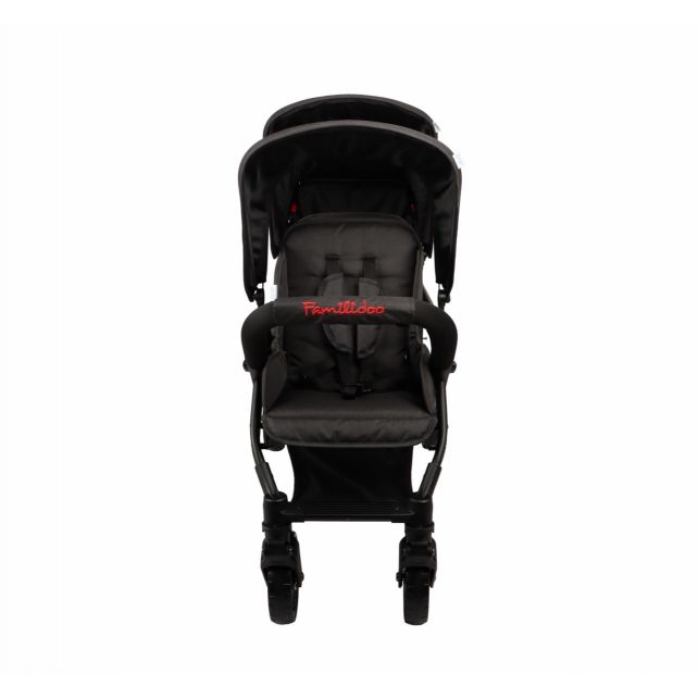 Poussette 3 places Lidoo H3E + Ergondrive Full Black