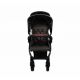 Poussette 3 places Lidoo H3E + Ergondrive Full Black