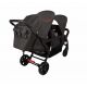 Poussette 3 places Lidoo H3E + Ergondrive Full Black
