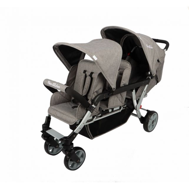 Poussette 3 places Lidoo H3E + Ergondrive Full Grey