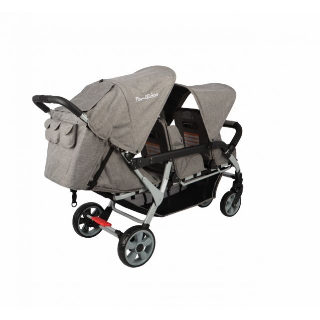 Poussette 3 places Lidoo H3E + Ergondrive Full Grey