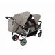Poussette 3 places Lidoo H3E + Ergondrive Full Grey
