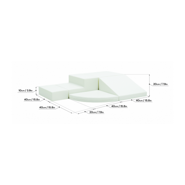 SET DE MOTRICITÉ EN ANGLE - BLANC
