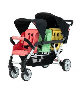 Poussette 3 places Lidoo H3E + Ergondrive