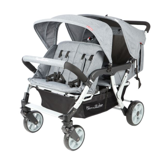 Poussette 4 places Lidoo City H4E Full Grey