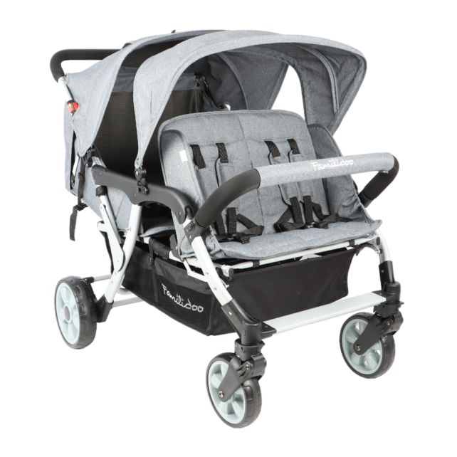 Poussette 4 places Lidoo City H4E Full Grey