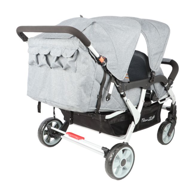 Poussette 4 places Lidoo City H4E Full Grey