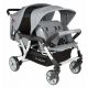 Poussette 4 places Lidoo City H4E Full Grey