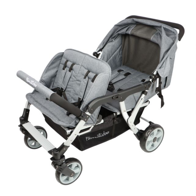 Poussette 4 places Lidoo City H4E Full Grey