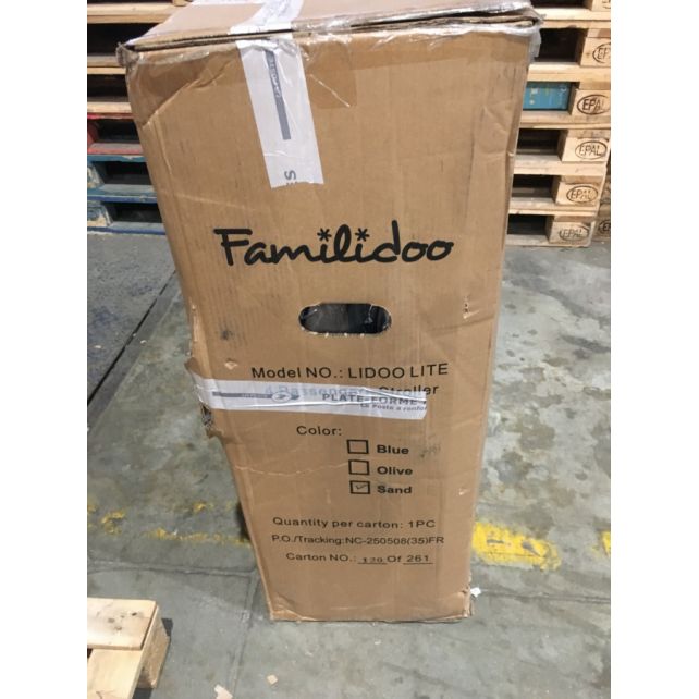 Poussette 4 places Lidoo Lite Beige Sand - RECONDITIONNEE