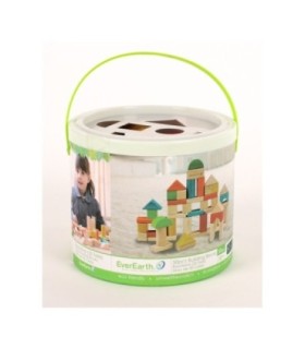 Seau de 50 cubes en bois