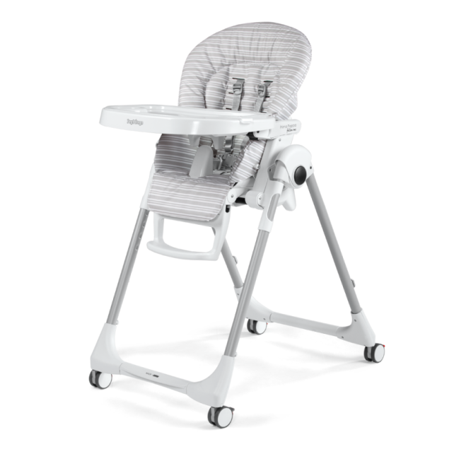 Chaise Haute Peg Perego prima pappa follow me Linear Grey