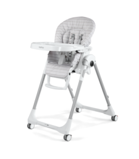 Chaise Haute Peg Perego prima pappa follow me Linear Grey
