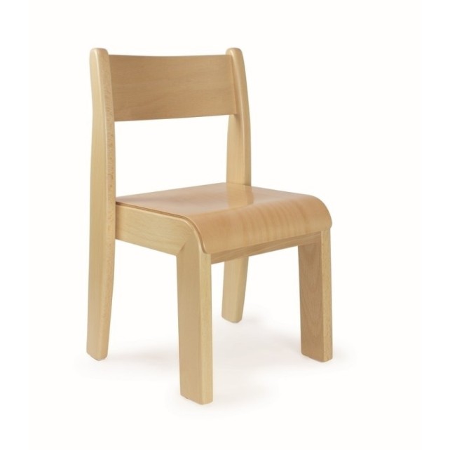 Chaise empilable - Coloris naturel - Hauteur 26 cm - Taille 1