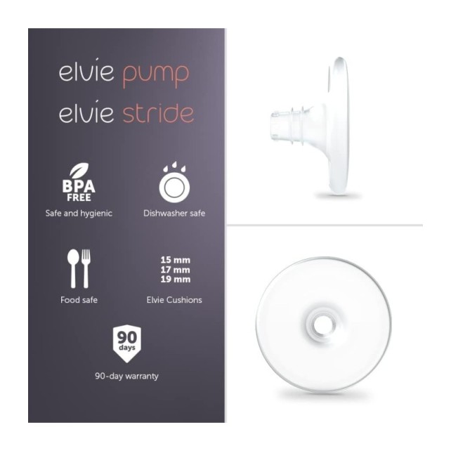 Elvie Pump / Elvie Stride Coussins Réducteurs - L 19mm (pack de 2)