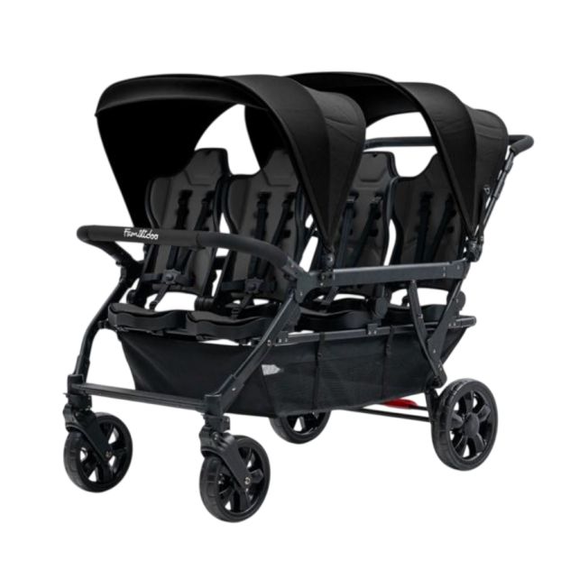 Poussette 6 places Assises Réversibles DSP6 Black